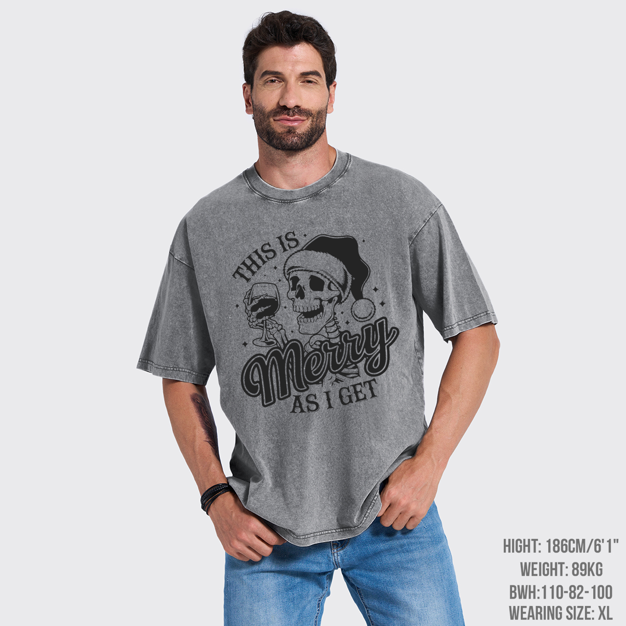 Drinking Wine This Is Merry As I Get Garment-dye Tees