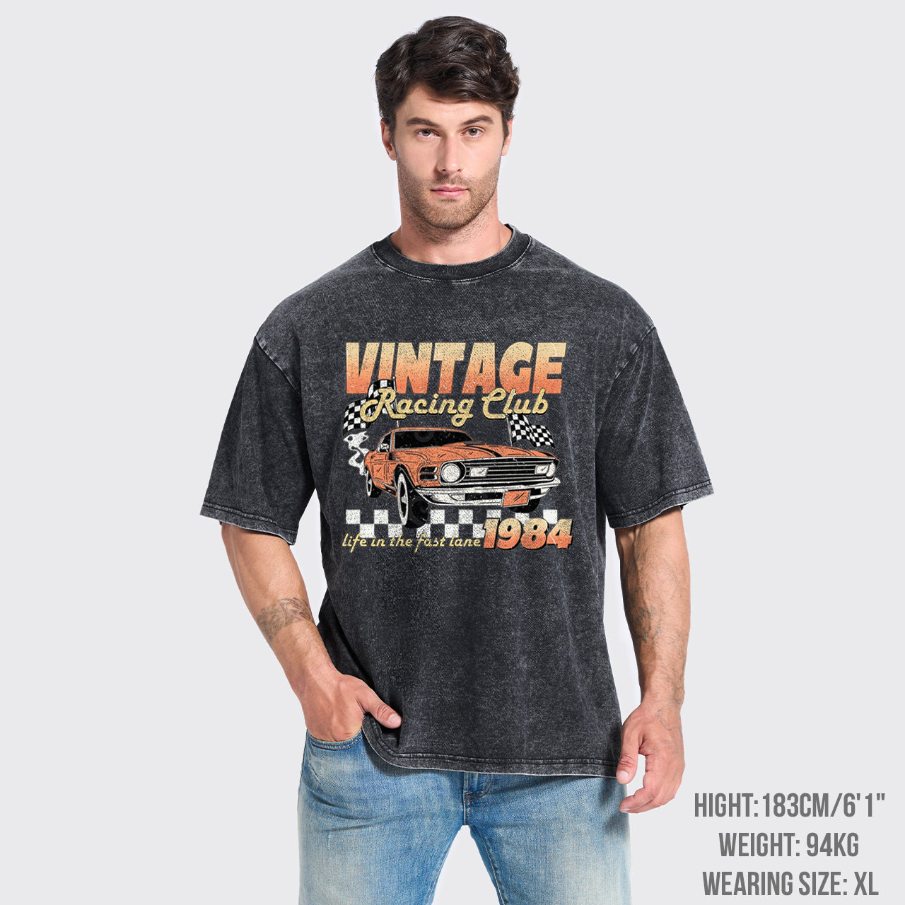 1984 Retro Racing Club Garment-dye Tees