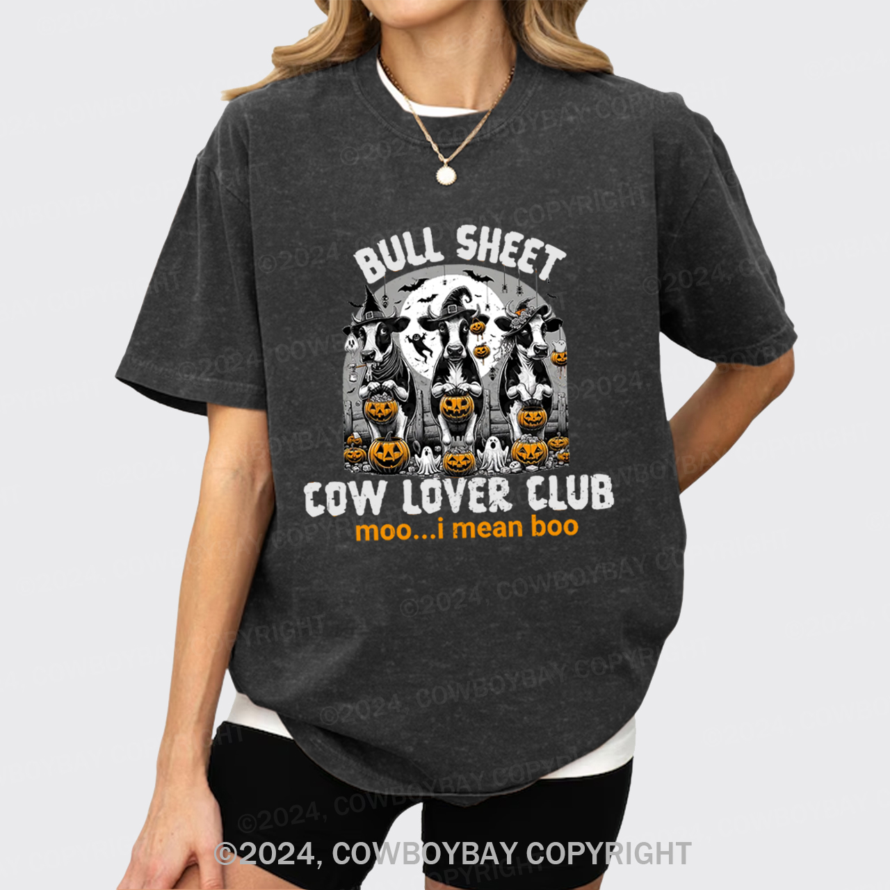 Bull Sheet Halloween Garment-dye Tees