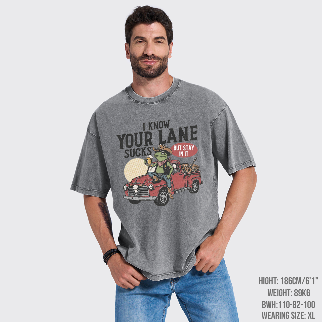 I Know Your Lane Sucks But Stay In It Garment-dye Tees