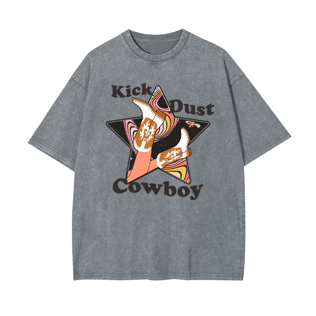Space Kick Dust Cowboy Garment-dye Tees