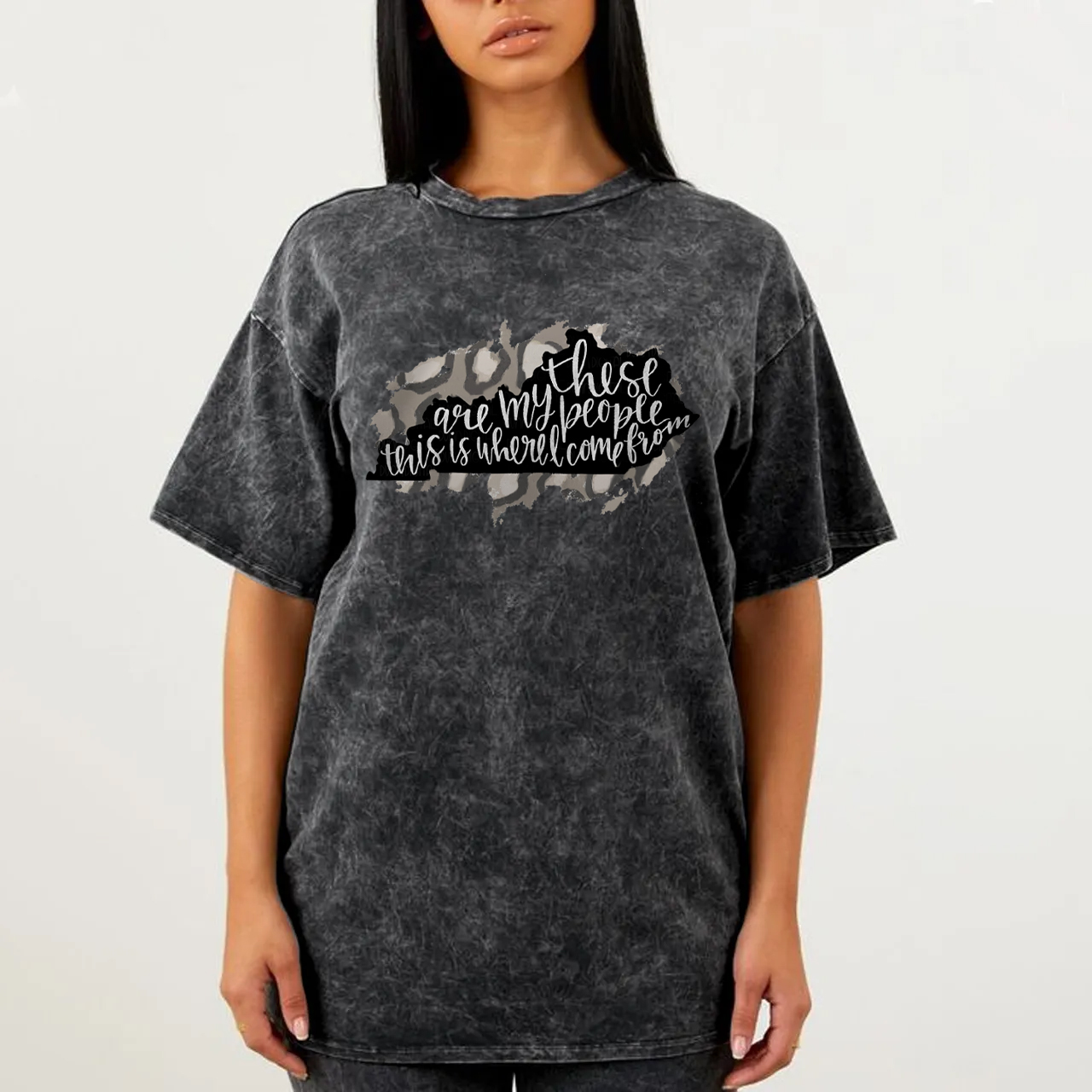 Leopard Print Kentucky Garment-dye Tees