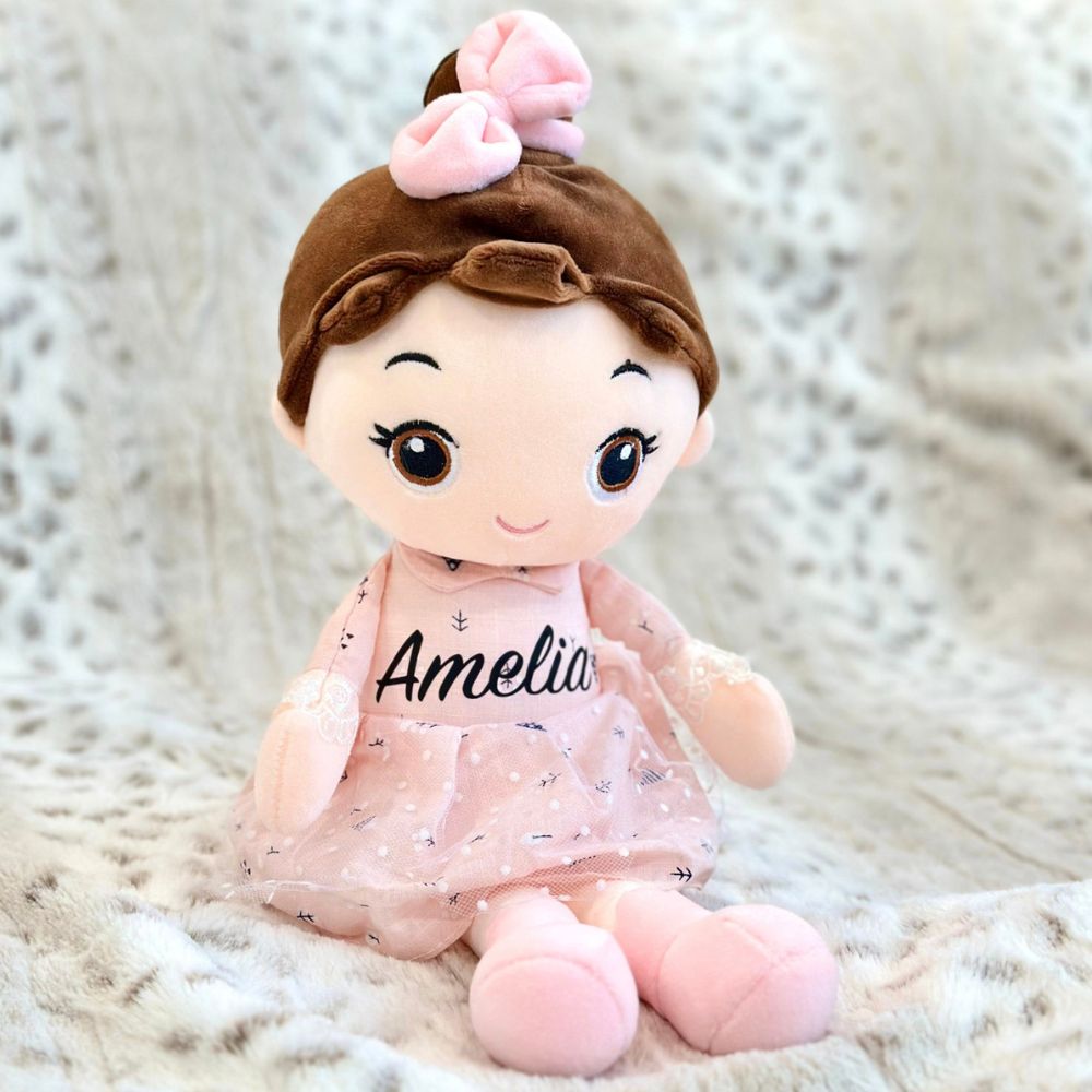 Personalized Kid's Bow Princess Doll