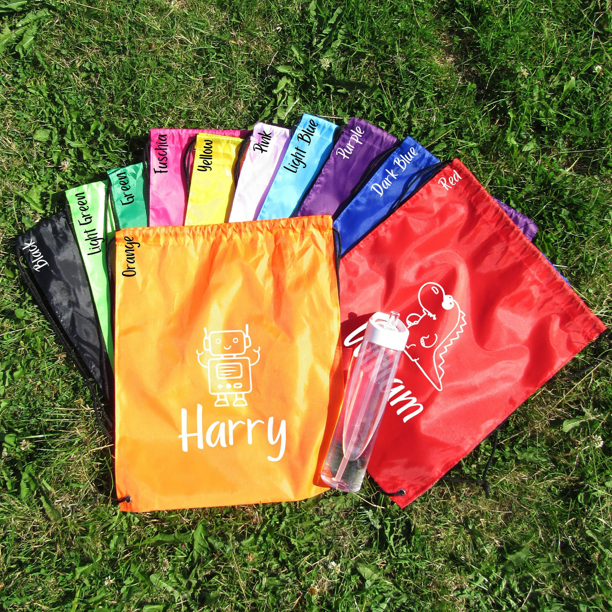 Personalized Kid's Drawstring Rucksack Bag | KKPack17