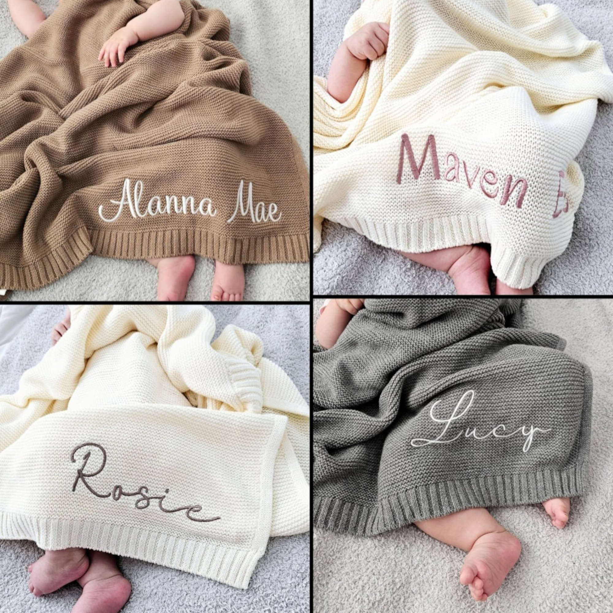 Personalized Embroidered Blanket for Kid Unique Gift | KKKid91