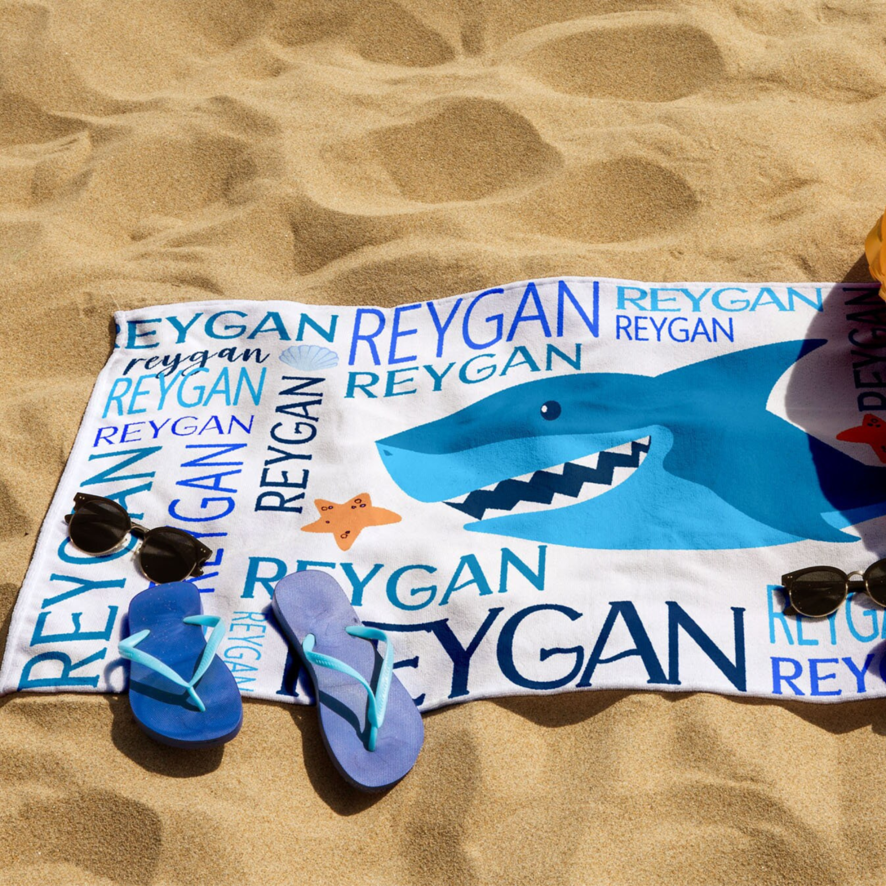 Personalized Ocean Animals Beach towels for Summer & Beach | KKTowel59