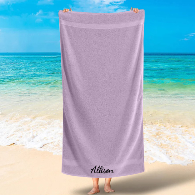 Personalized Monogram Embroidery Pool Beach Towel for Summer & Beach | KKTowel53