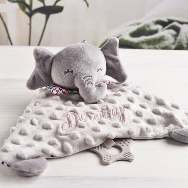 Personalized Baby Embroidery Comforter Sleep Toy | CWToy01