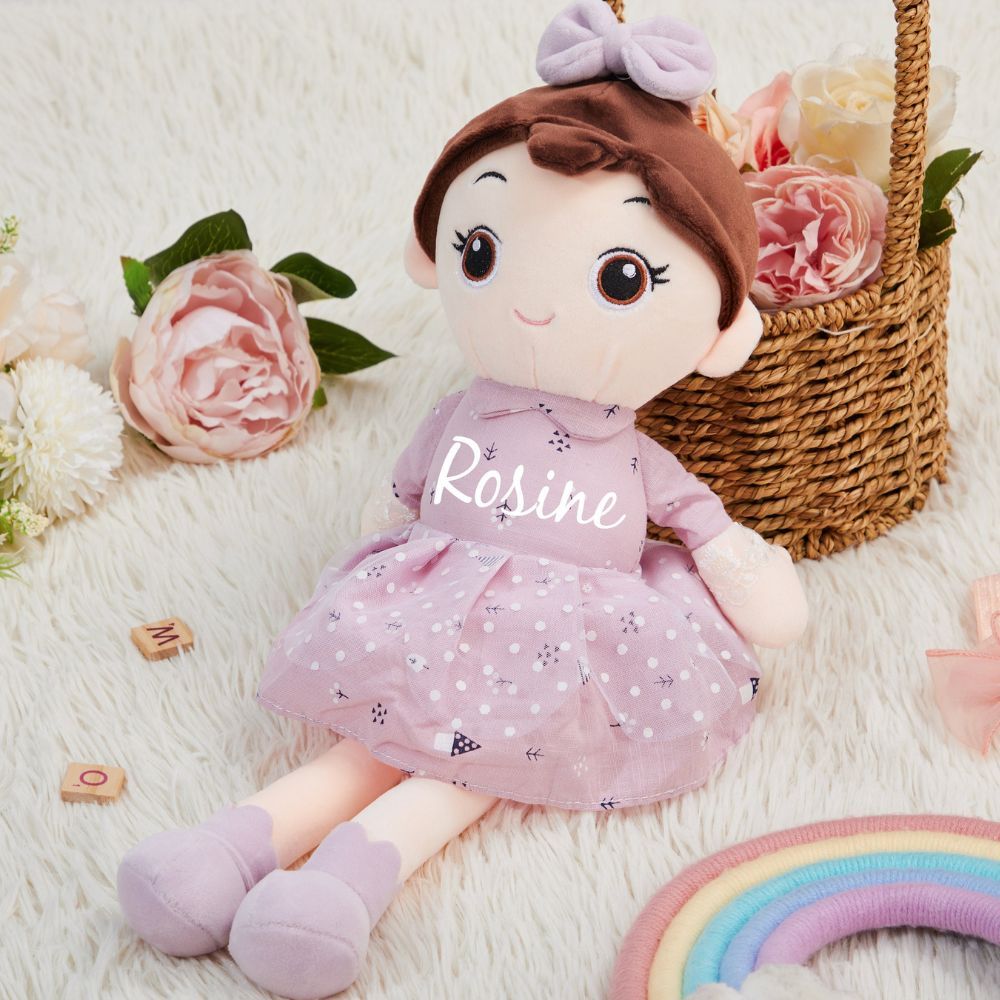Personalized Kid's Bow Princess Doll