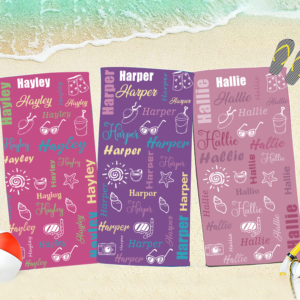 Personalized Lovely Kid Towel for Summer & Beach | CWTowel80