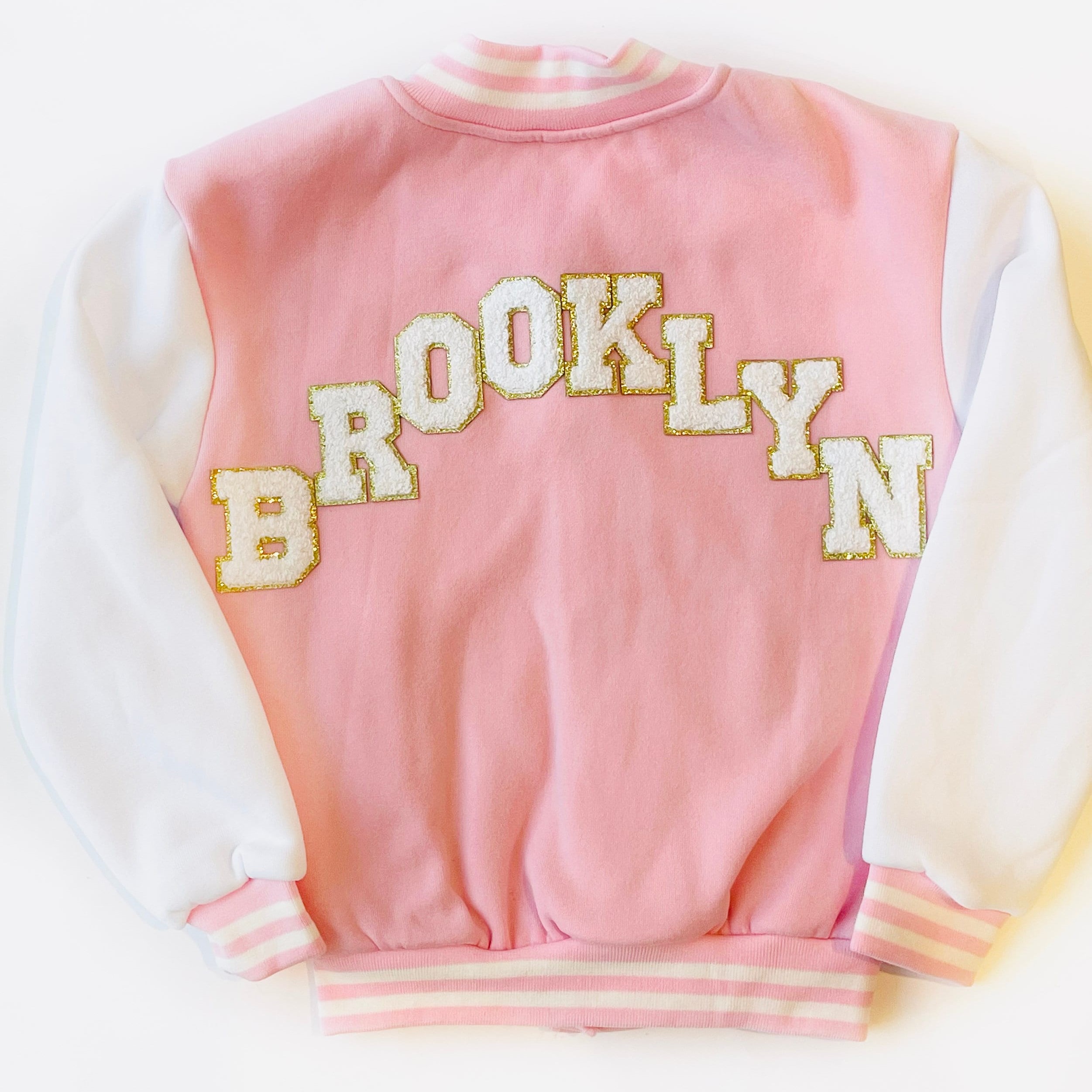 Personalized Hand Patch Kids Baseball Jacket | inJacket03