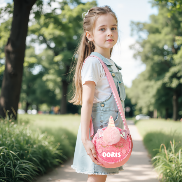 Personalized Girl Unicorn Small Handbag