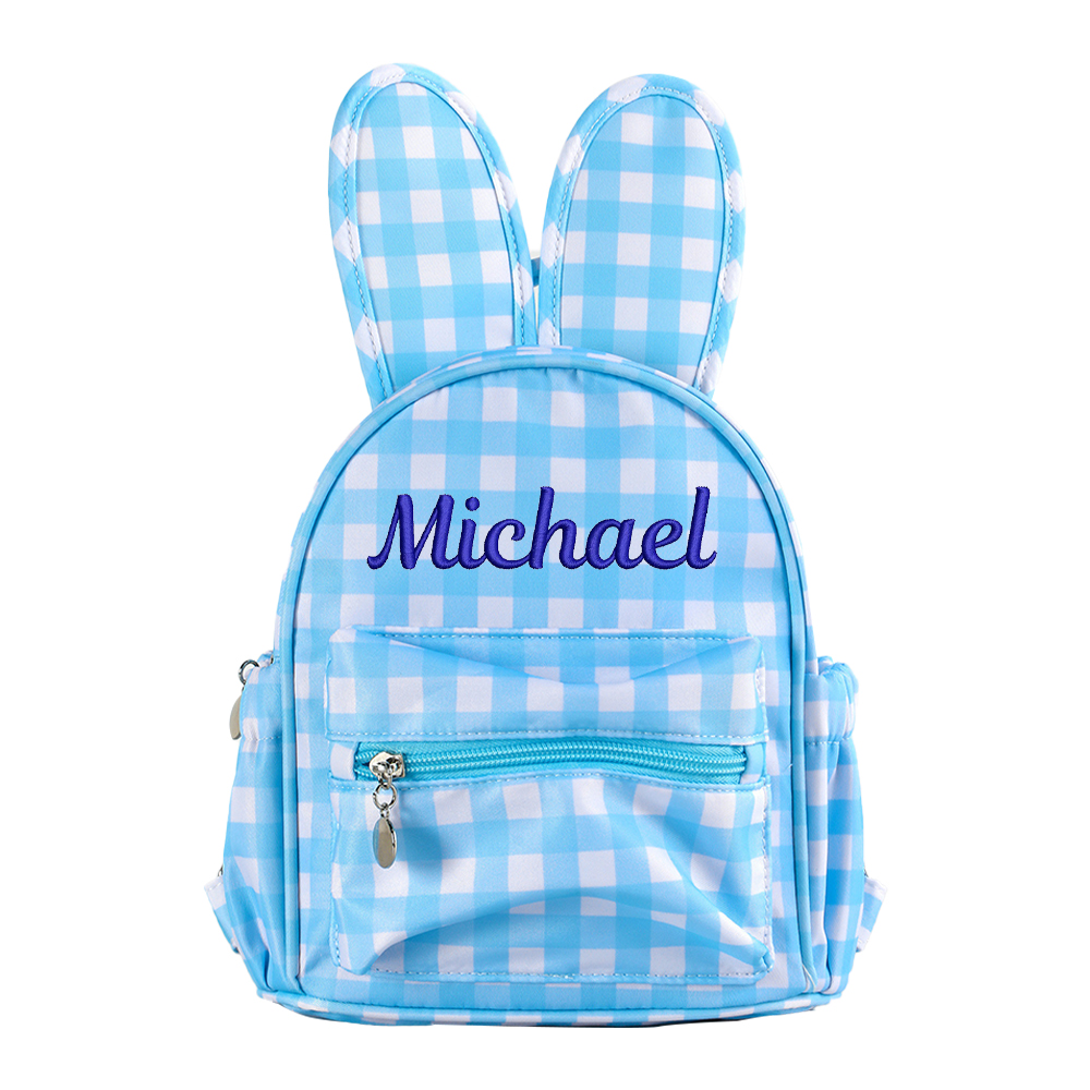 Personalized Kid Embroidered Bunny Mini Backpack