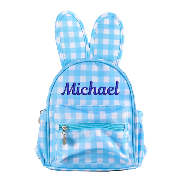 Personalized Kid Embroidered Bunny Mini Backpack