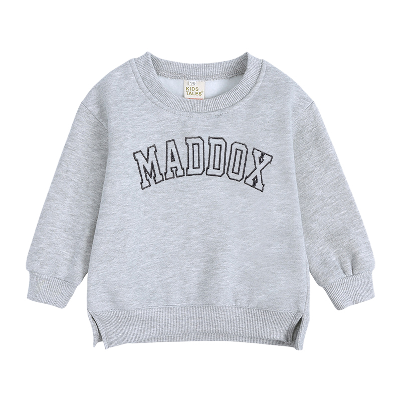 Personalized Embroidered Kid Cozy Crewneck Sweatshirt