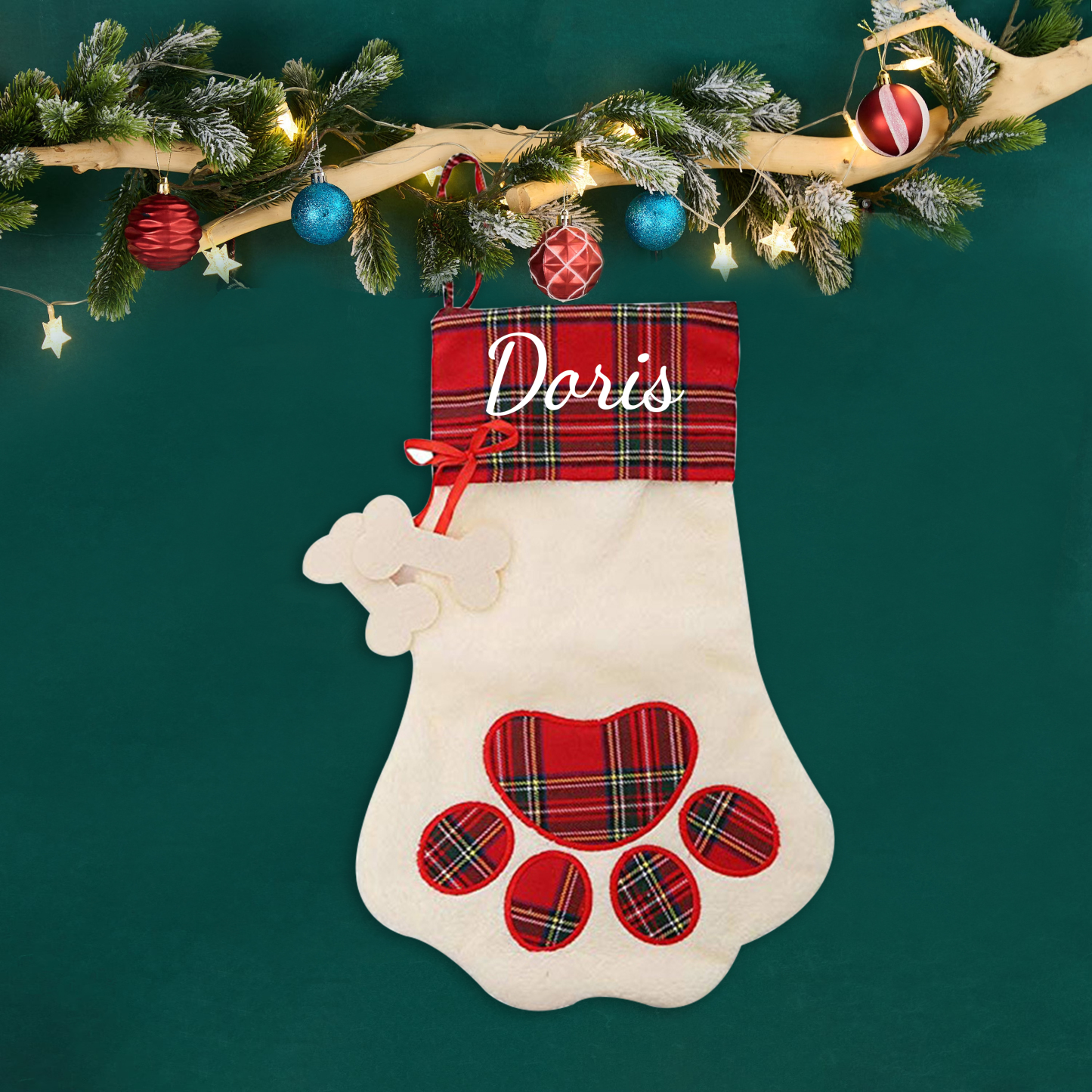 Personalized Christmas Pet Stocking with Name