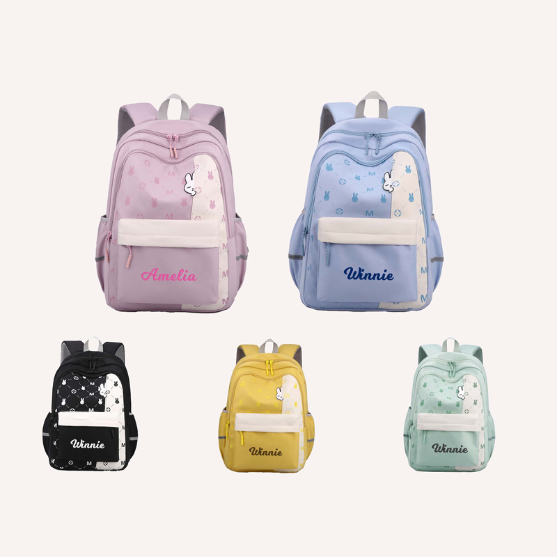 Personalized Embroidery Color School Backpack