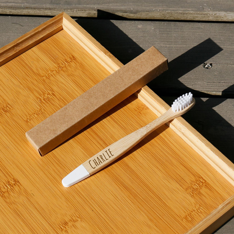 Personalized Kid Bamboo Toothbrush
