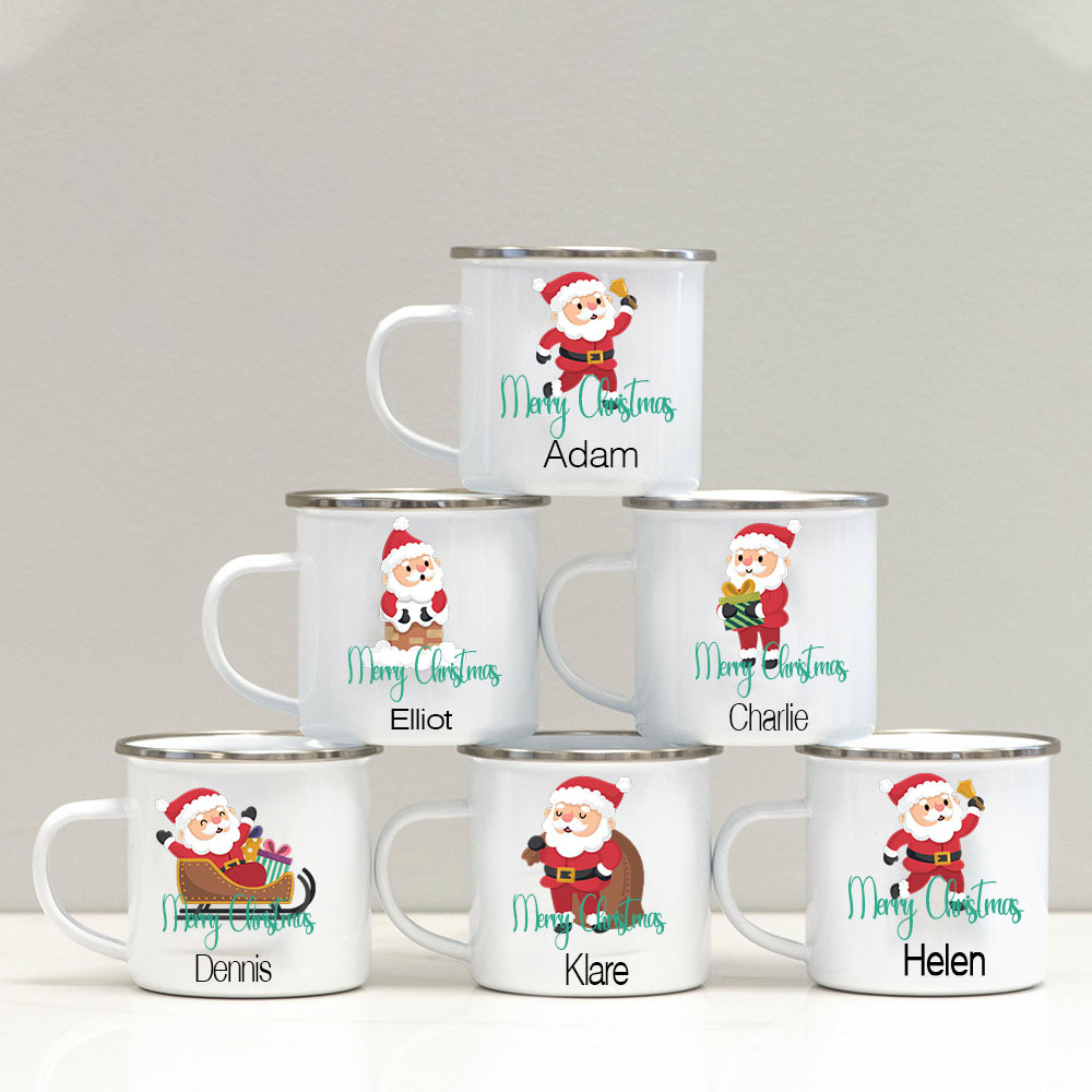 Personalised 12oz Santa Claus Mugs for Kids