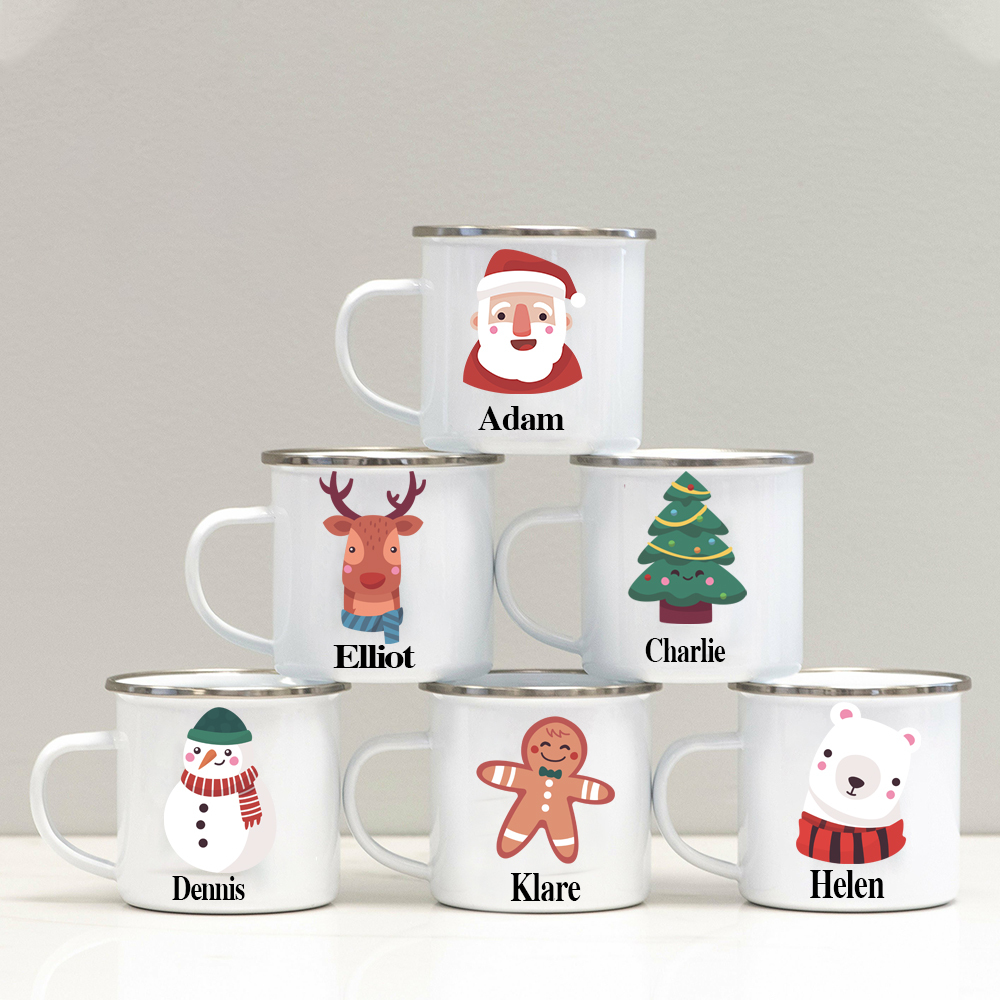 Personalised 12oz Merry Christmas Mugs for Kids