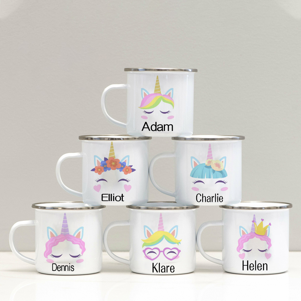 Personalised 12oz Unicorn Mugs for Kids