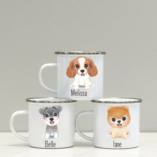 Personalised 12oz Cute Dog Mugs for Kids  | KidMug31