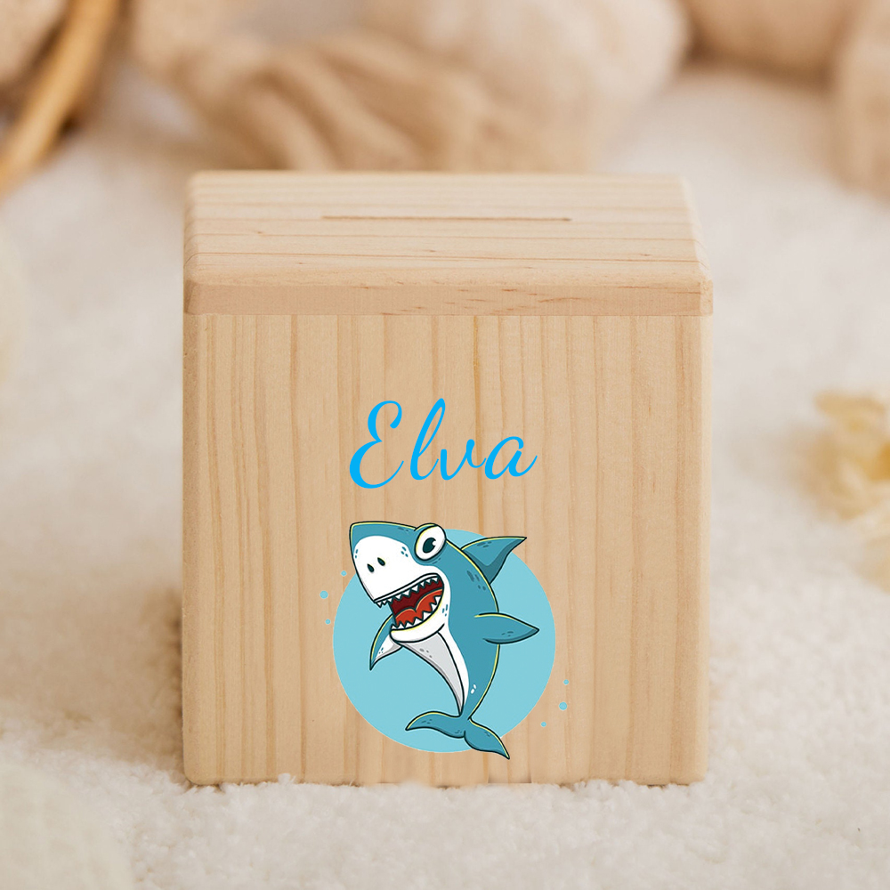 Personalized Kid Cute Animal Wooden Money Boxes