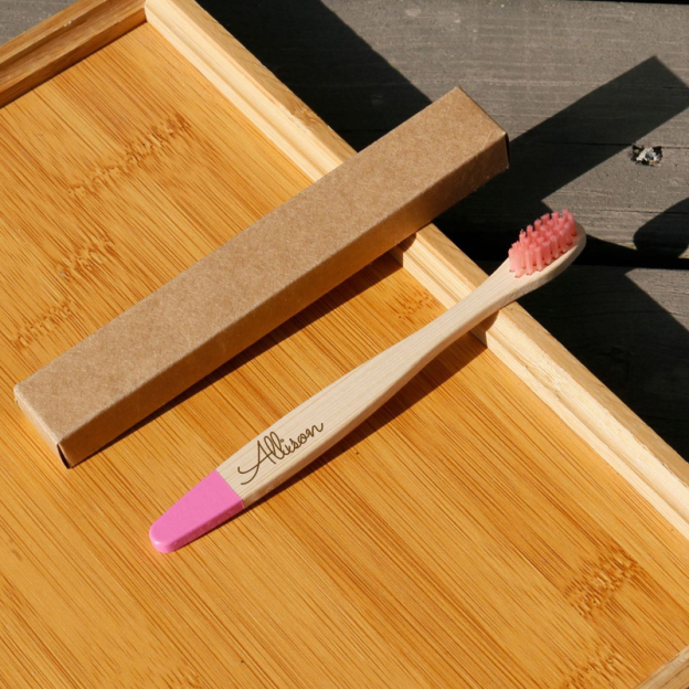 Personalized Kid Bamboo Toothbrush