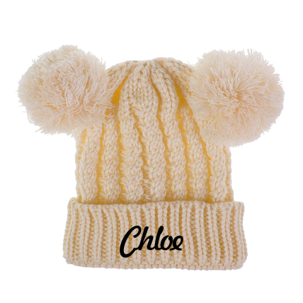 Personalized Embroidery Pom Pom Hat for Comfort & Unique | HSKid17