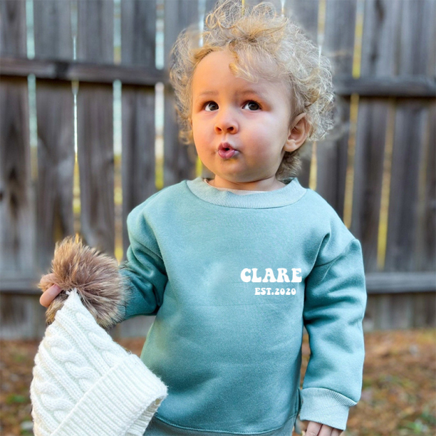 Personalized Kid Cozy Soft Crewneck Sweatshirt | inSweatshirt12