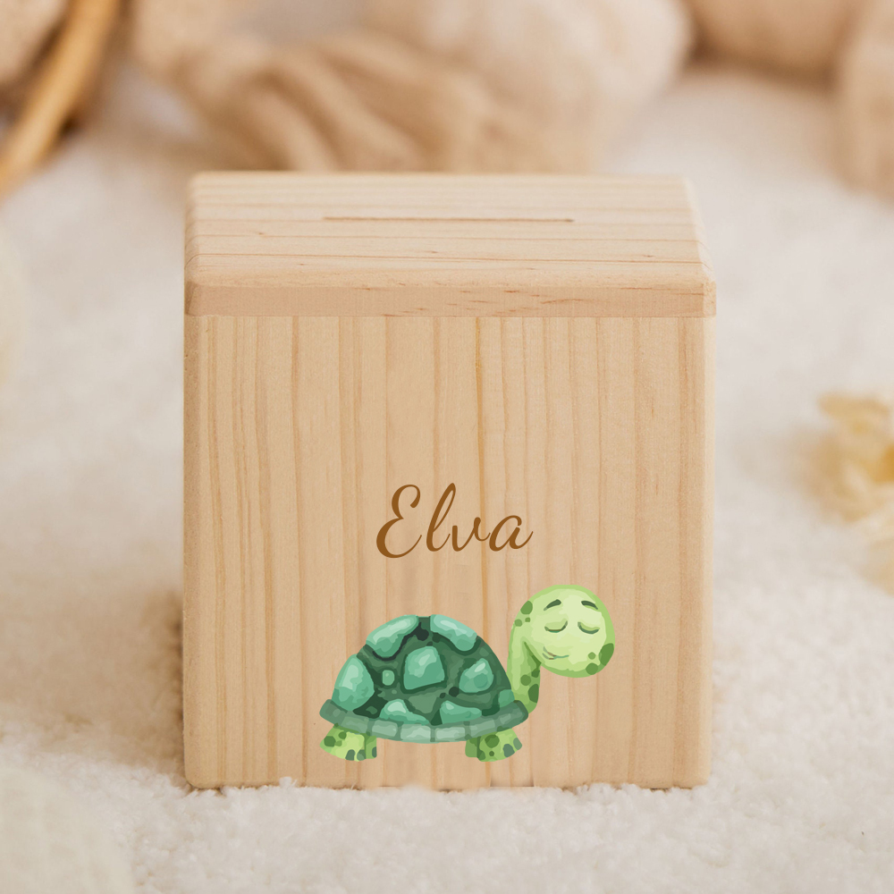 Personalized Kid Cute Animal Wooden Money Boxes