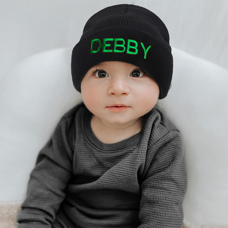 Personalized Embroidery Beanie Hat with Monogram for Comfort & Unique | HSKid15