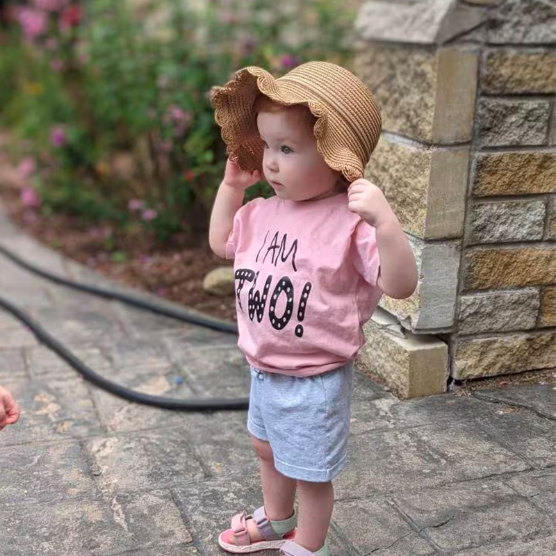 Personalized Summer Leather Patch Straw Hat