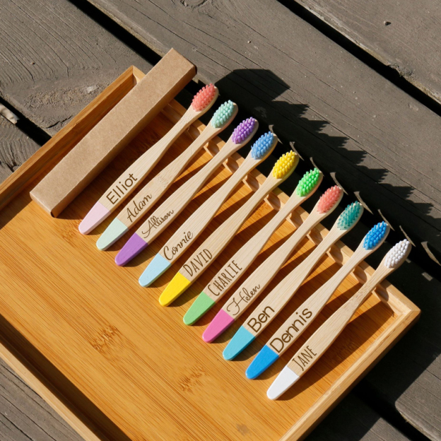Personalized Kid Bamboo Toothbrush