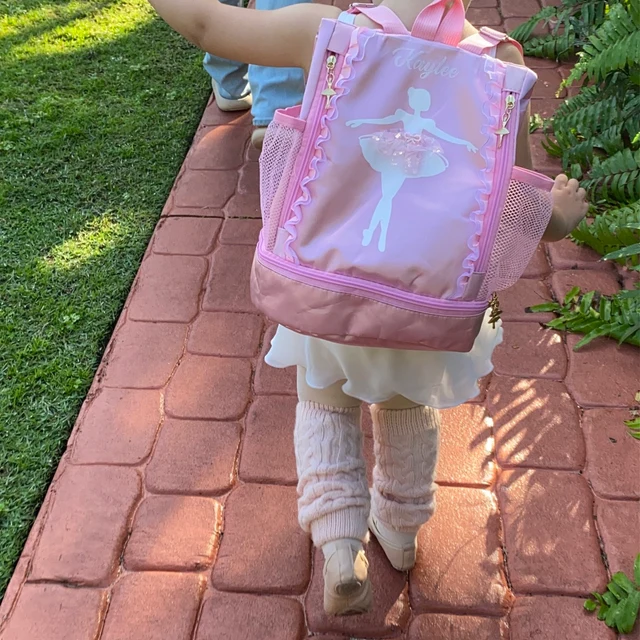 Personalized Name Ballerina Backpack