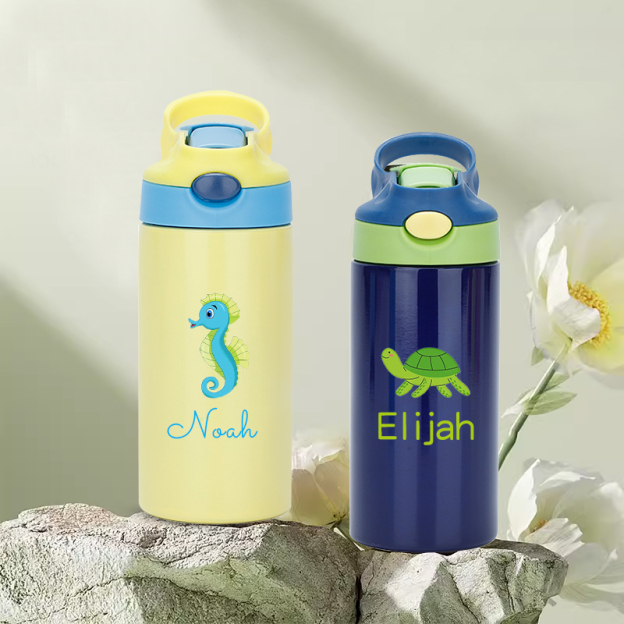 Personalised BPA Free 12oz Kid Water Bottles | YouBottle18