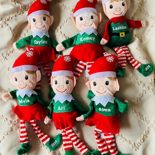 Personalized Christmas Elves Plush Doll