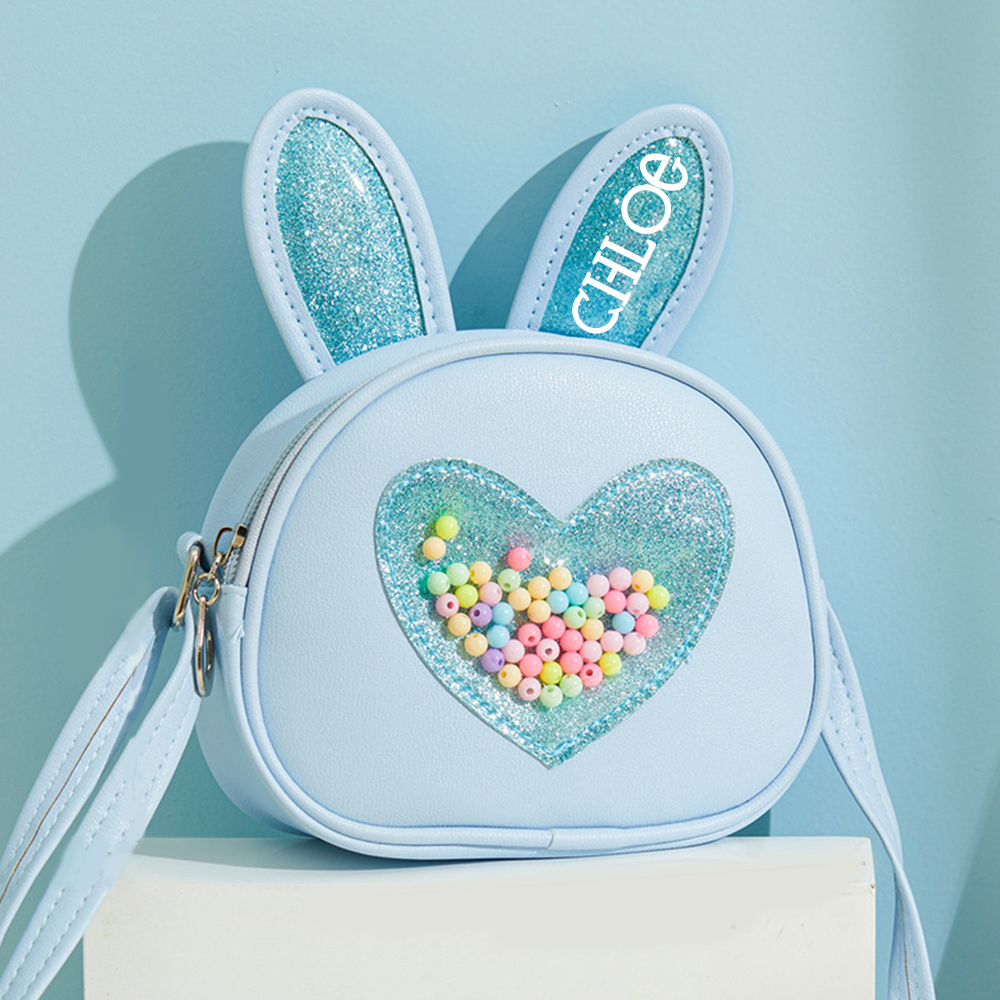 Personalized Girls Birthday Bunny Purse 