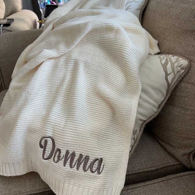 Personalized Embroidered Blanket for Kid Unique Gift | KKKid91