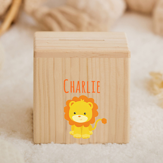 Personalized Kid Cute Animal Wooden Money Boxes