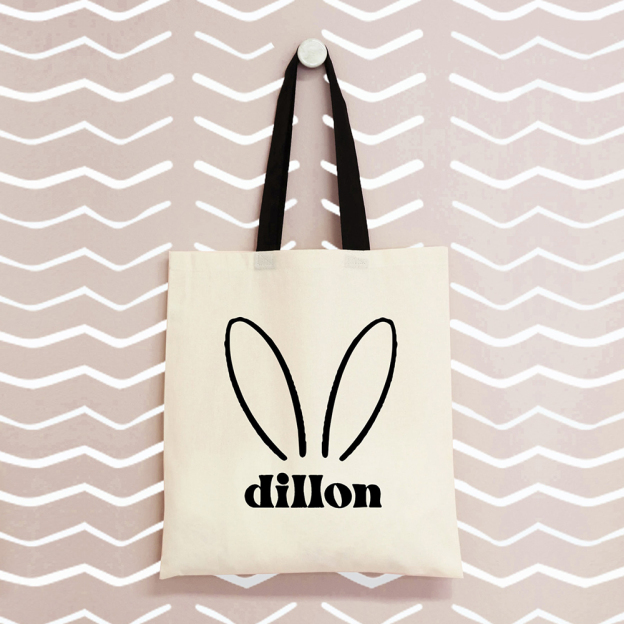 Personalized Easter Egg Hunt Tote Bag 