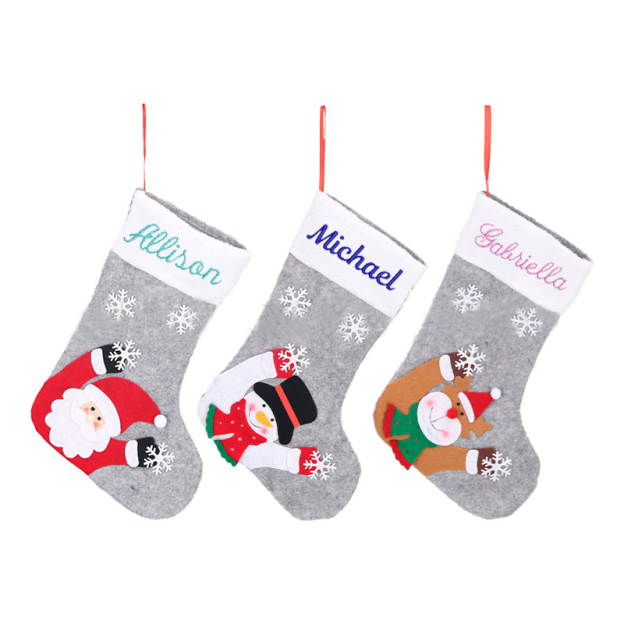 Personalized LED Light up Embroidered Christmas Stocking
