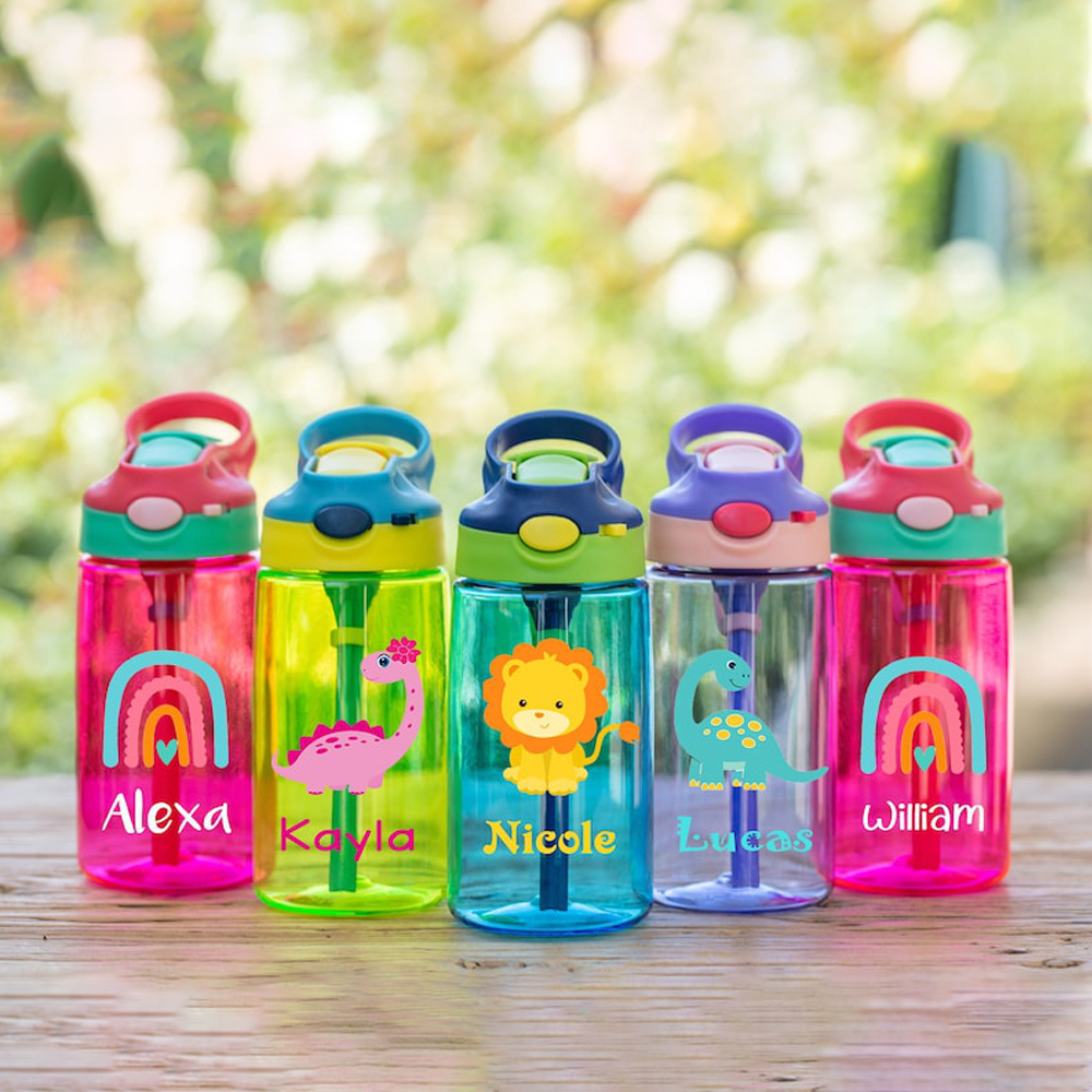 Personalised BPA Free 16oz Kid Water Bottles