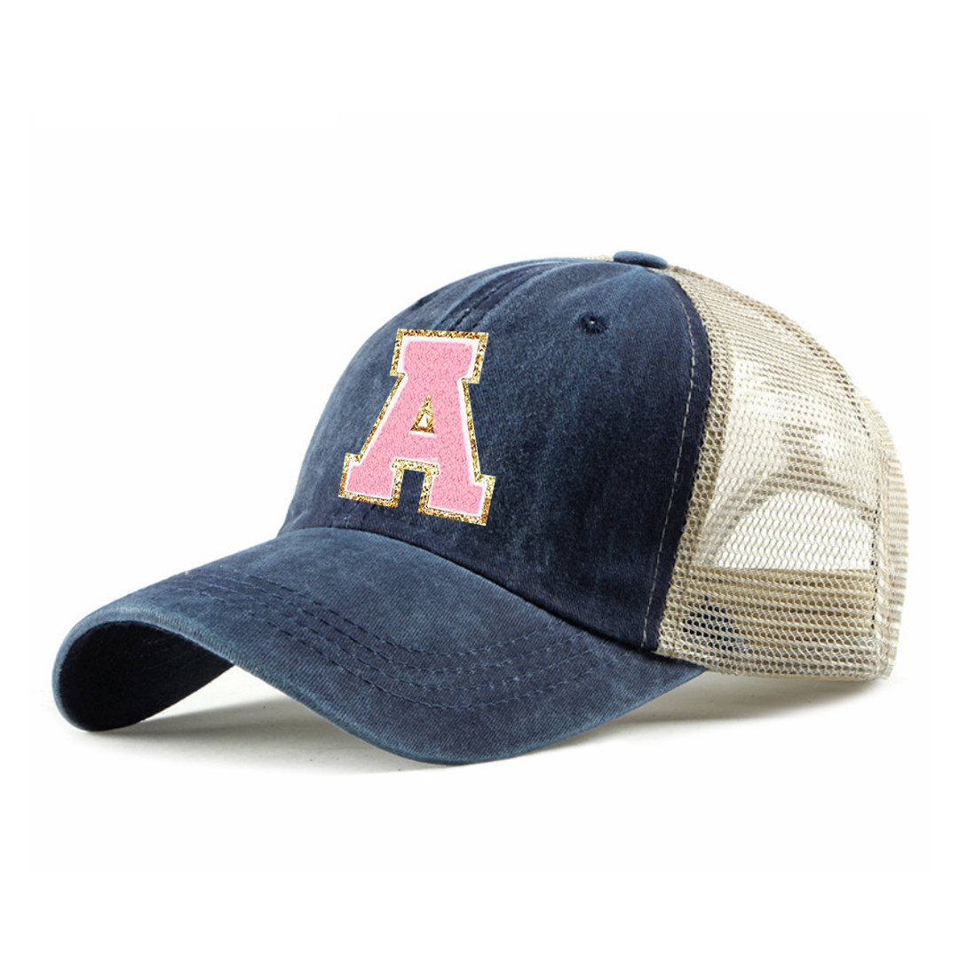 Personalized Adult Letter Patch Hat for Comfort & Unique | KKBeach16