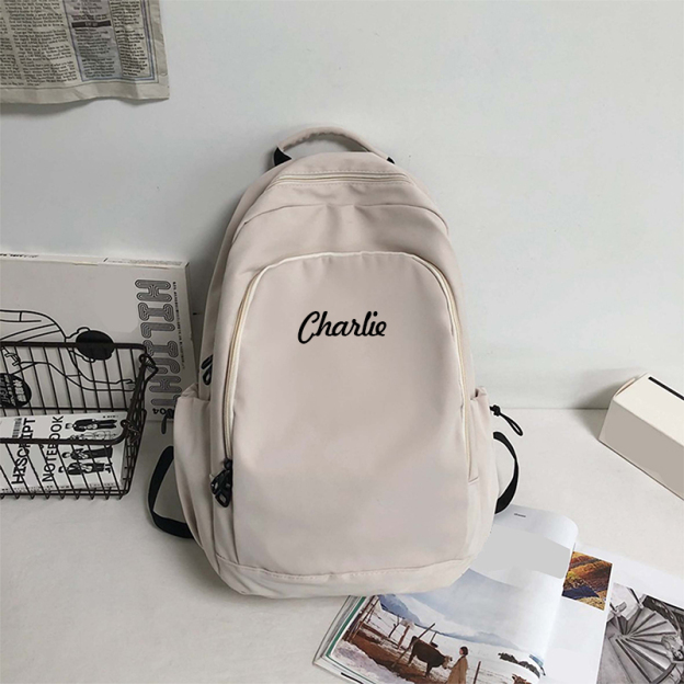 Personalized Embroidery Color School Backpack