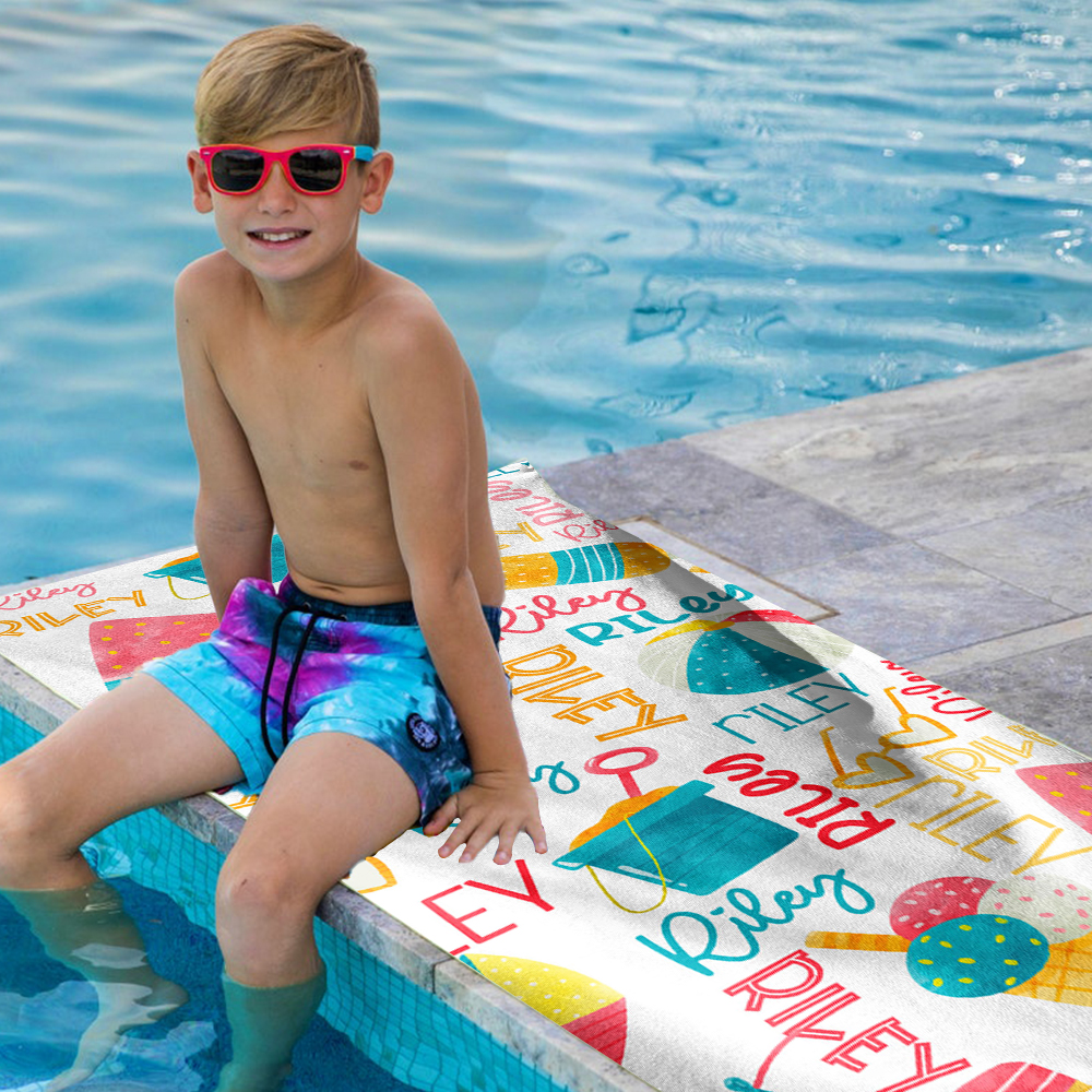 Personalized Lovely Kid Towel for Summer & Beach | CWTowel56