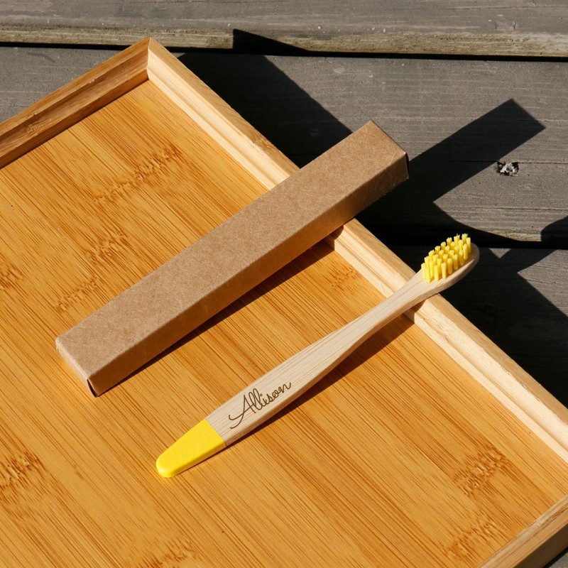 Personalized Kid Bamboo Toothbrush