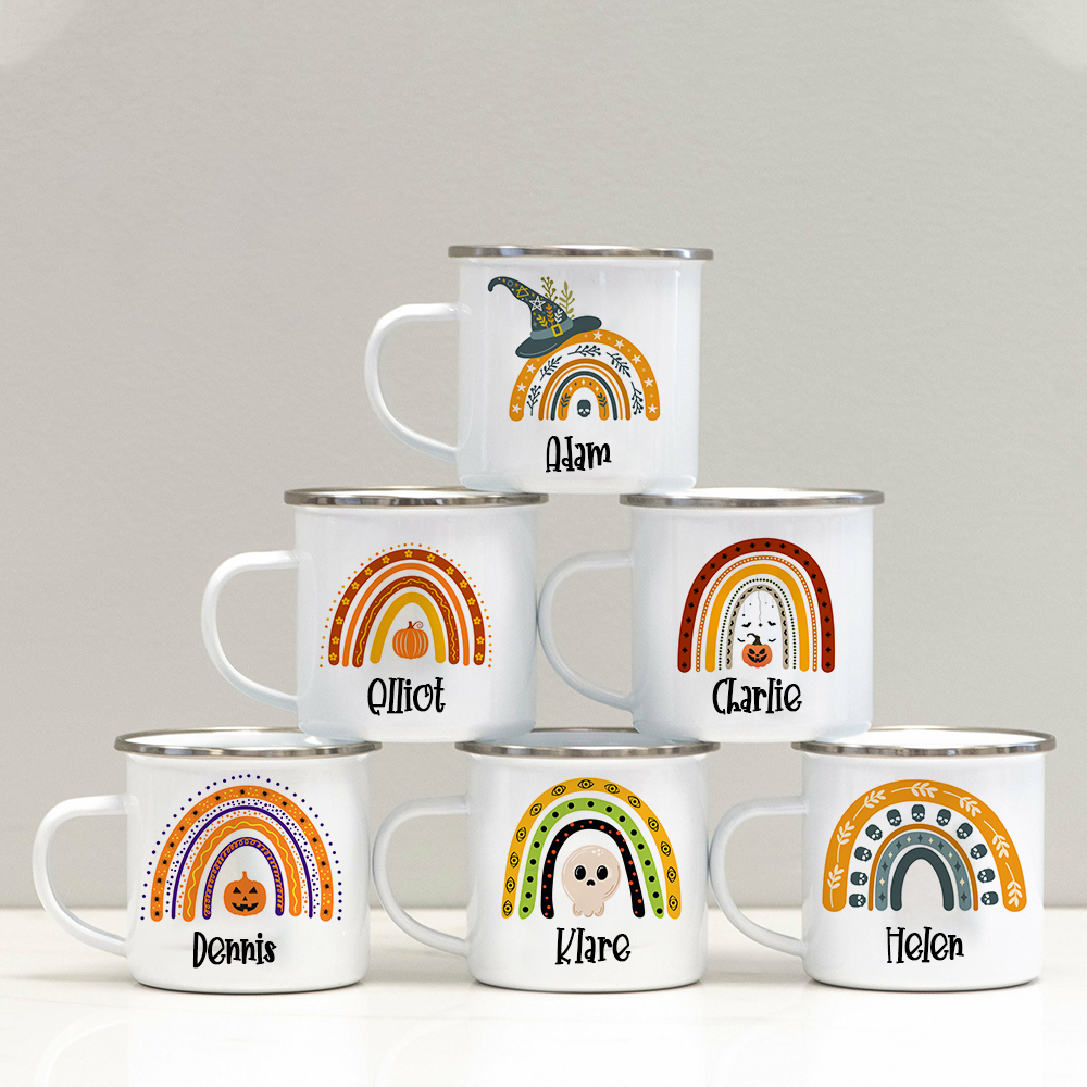 Personalised 12oz Halloween Rainbow Mugs for Kids | KidMug15