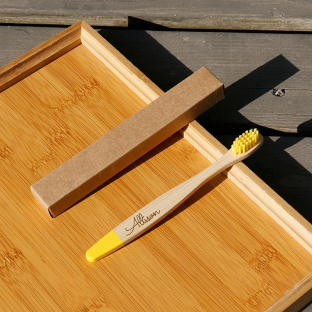 Personalized Kid Bamboo Toothbrush