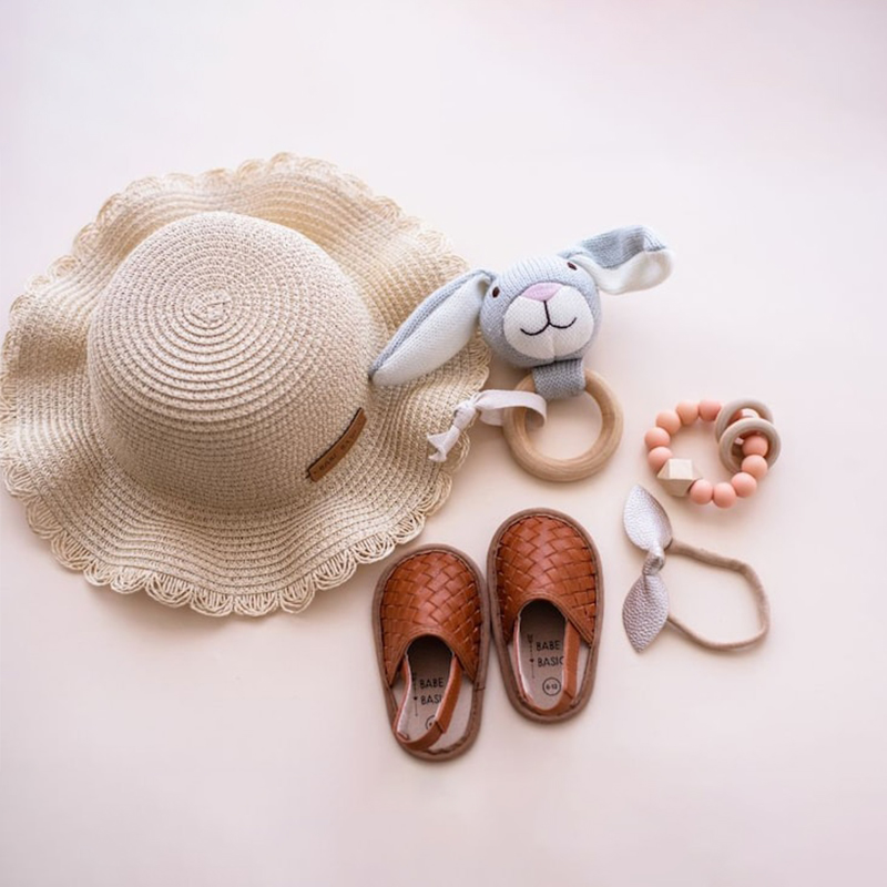 Personalized Summer Leather Patch Straw Hat